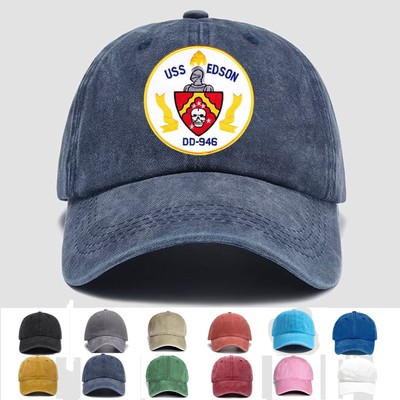 Custom Embroidered Hat DD-946 USS Edson, Veteran Cap, Trucker Hat, Gift Idea