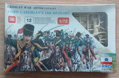 ESCI 1/72 SCALE CRIMEAN WAR LORD CARDIGAN'S HUSSARS. BOXED, ON SPURE. - Image 1 of 2