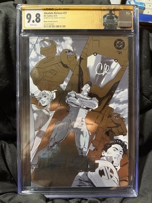 ABSOLUTE BATMAN #21 MANN BOYZ EXCLUSIVE FOIL CGC SS 9.8 SIGNED CLAY MANN KEY  