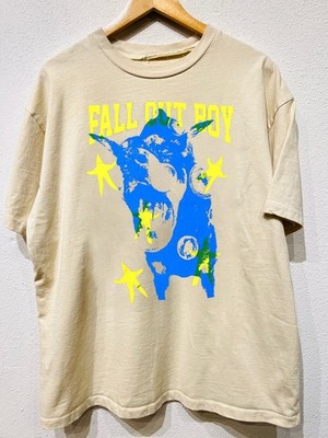 Fall Out Boy Dog 90s Retro Style Sand Short Sleeve Unisex T shirt Remake NH25214