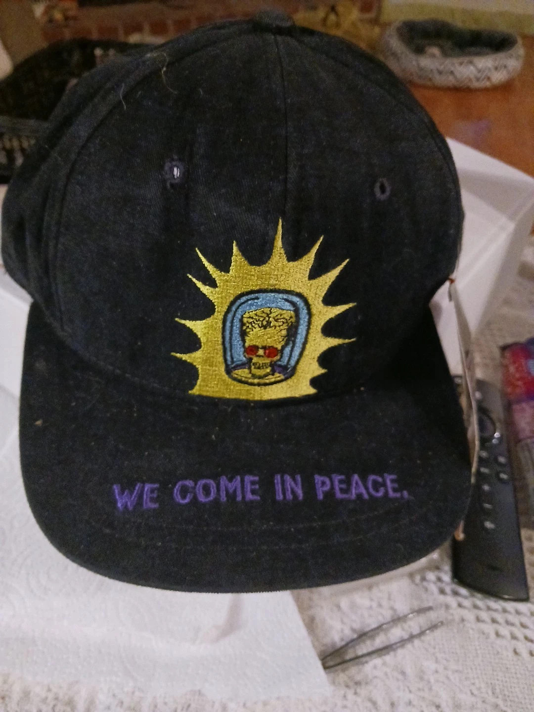 Mars Attacks Vintage 1996 Movie Warner Bros. WB-Hat adjustable 100% Cotton NWT