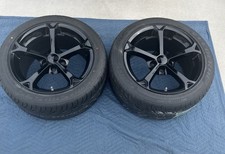 Pair Of 2 Corvette C6 Grand Sport 2010-12 Oem Front 18x9.5 Wheels New Tires Pair Of 2 Corvette C6 Grand Sport 2010-12 Oem Front 18x9.5 Wheels New Tires