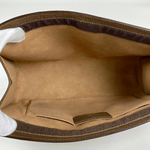 Gucci GG clutch bag web Sherry canvas brown - Picture 6 of 6