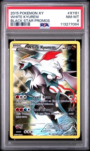 2015 POKEMON BLACK STAR PROMO WHITE KYUREM #XY81 PSA 8 NM #113277084