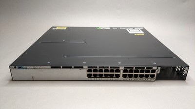 Cisco WS-C3750X-24T-E 24-Port Network Switch *Cosmetic Damage*