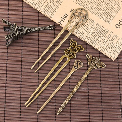TUPARKA 18 PCS Hair Sticks Vintage Pins Chinese Women bronze - Picture 3 of 6