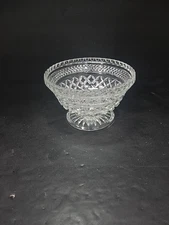 Anchor Hocking Wexford Glass Candy Dish, Vintage Serving Bowl, 6.5" Home Decor