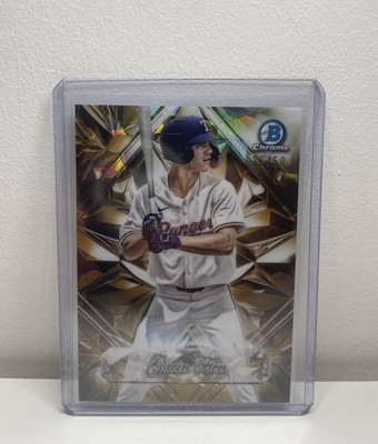 GAVIN FIEN 2025 BOWMAN CHROME SAPPHIRE SELECTIONS GOLD REFRACTOR /50 RANGERS