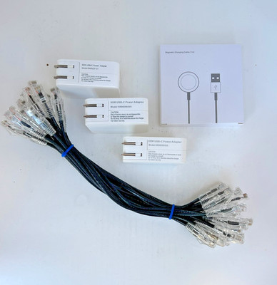 Ethernet Cable Lot + 3 USB Wall Chargers + Magnetic Charger Bundle