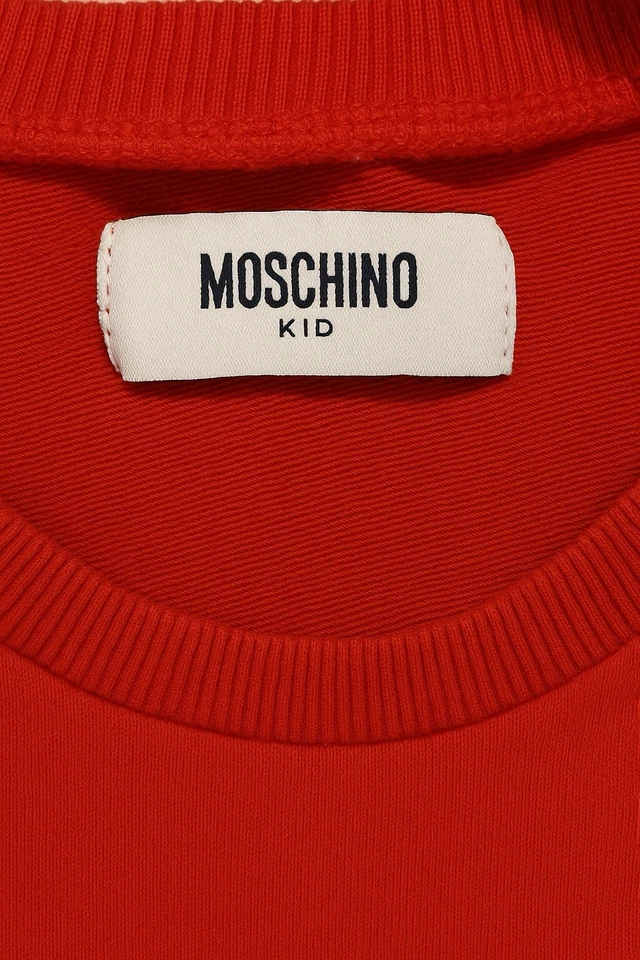 Vestido Moschino rojo sin mangas para niños y niñas talla 4-5 Foto 3 de 3