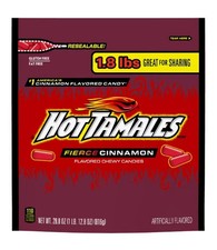 Hot Tamales Fierce Cinnamon Chewy Candy, 28.8...