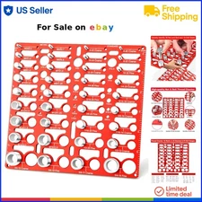 Nut and Bolt Thread Checker Aluminum Gauge Set for Metric and Standard Sizes