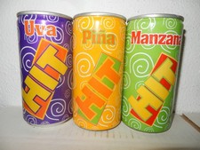 3 HIT Soda Cans from VENEZUELA (295ml) Empty !!
