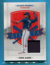 OZZIE ALBIES ATLANTA BRAVES 2021 PANINI CHRONICLES AMERICA'S PASTIME #78 JERSEY