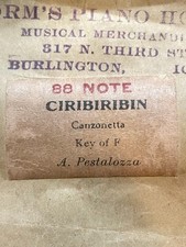 Player Piano Roll CIRIBIRIBIN Canzonette