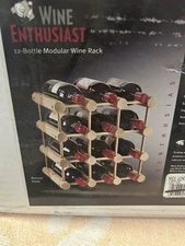 Wine Enthusiast 12 Bottle Modular Wine Rack