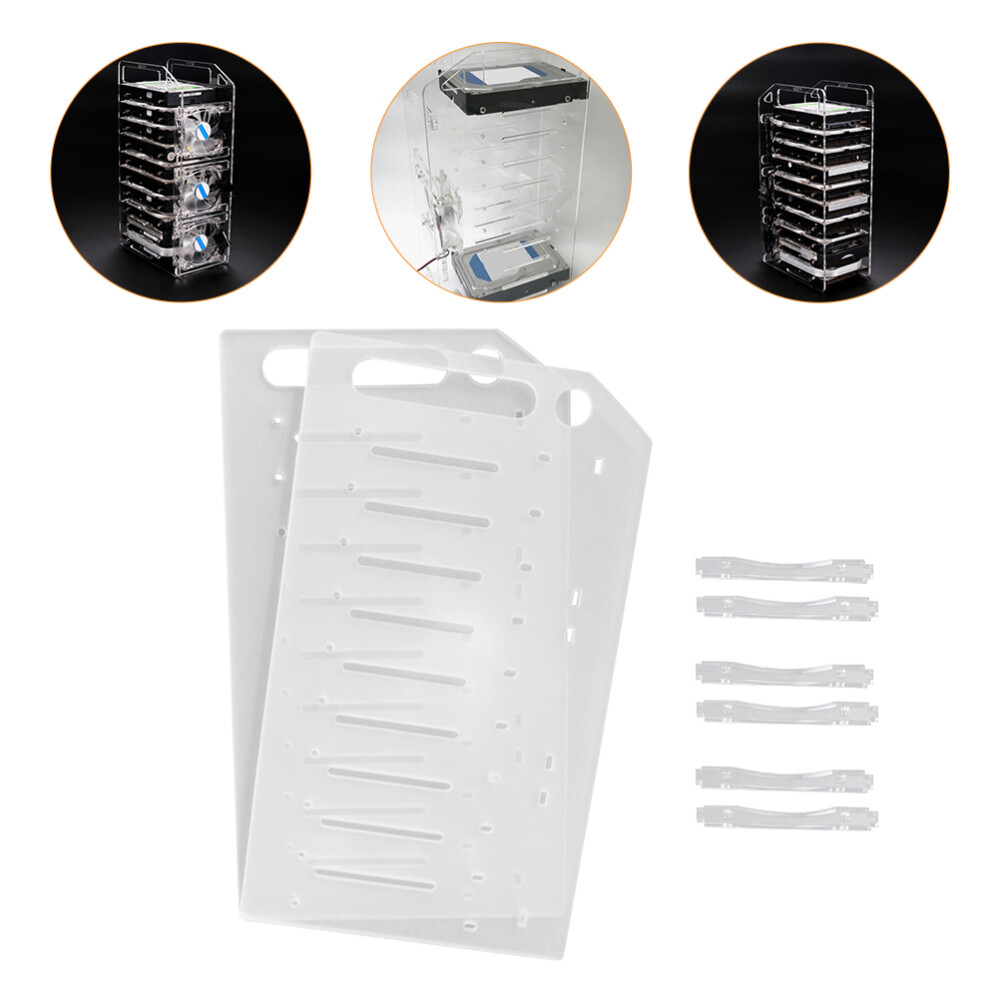 Acrylic HDD Shelf Multi- Layer Hard Disk Rack Drive Accessories
