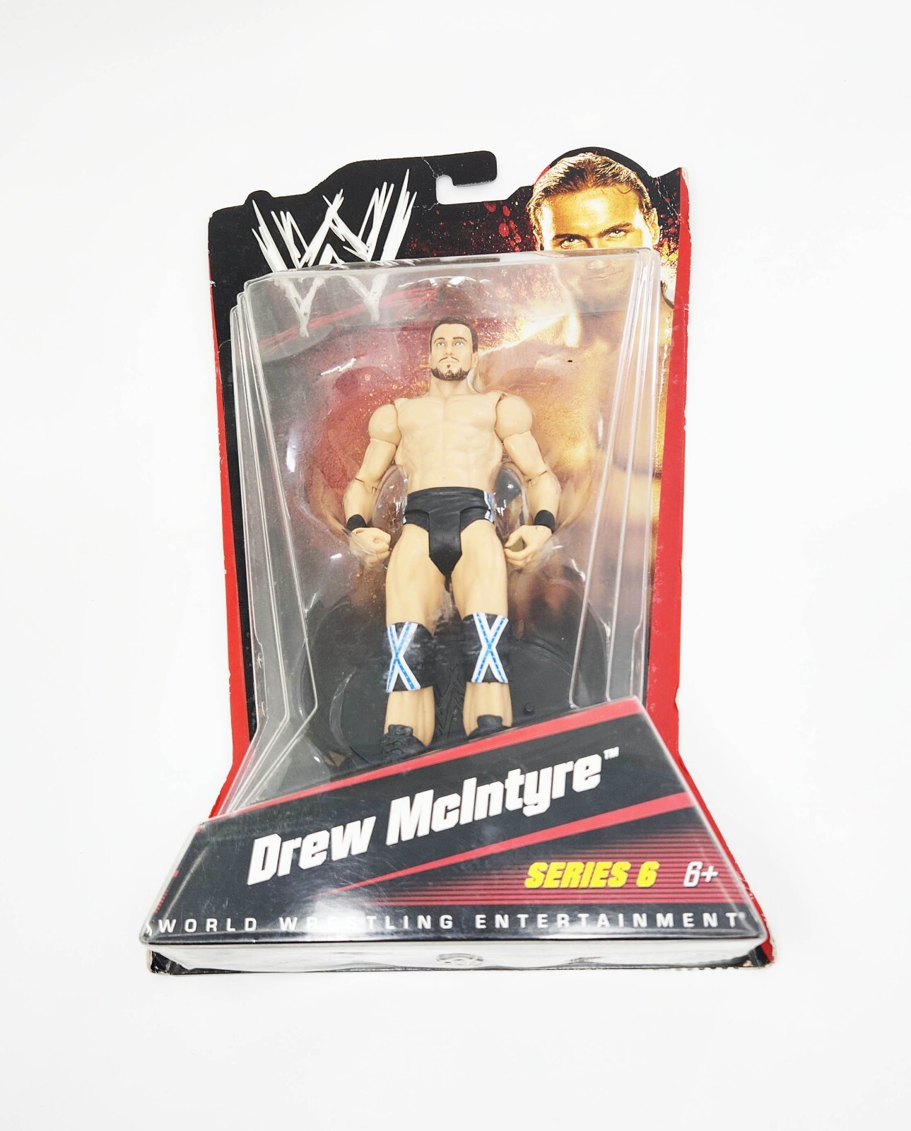 WWE Mattel Basic Series 6 Drew McIntyre NOC 2010 P9562 With Stand