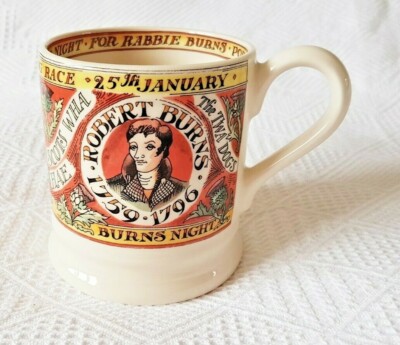 Burns Night ~ Robert Burns ~ 1/2 Pint Becher ~ 1. Qualität ~ Emma Bridgewater