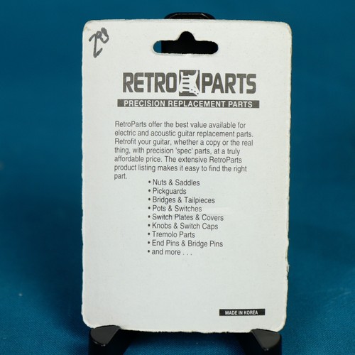 NOS Retro Parts RP215W White Volume Tone Knobs for Strat: Luthier Retirement - Picture 2 of 2