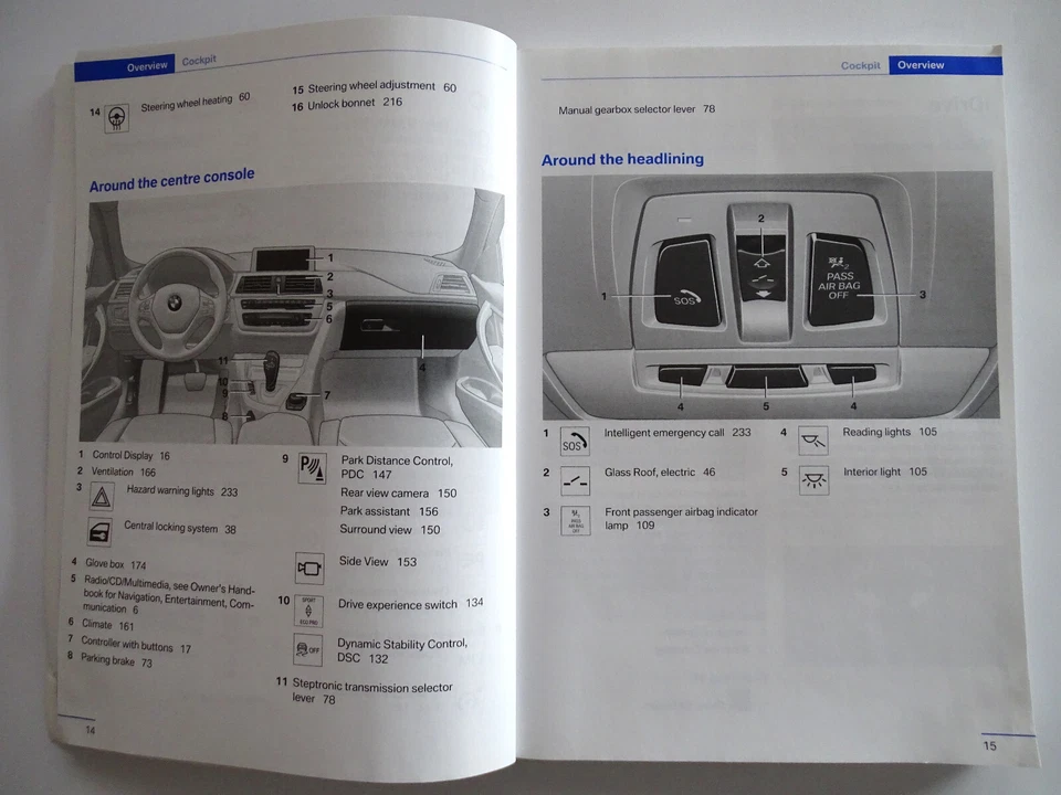 GENUINE BMW 3 SERIES SALOON F30 2015-2019 OWNERS MANUAL HANDBOOK SERVICE BOOK - Image 4 of 4