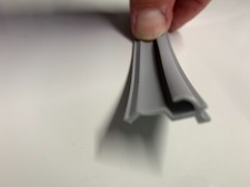 Image of Bailey Lunar Grey Insert Trim with Gutter for Caravan Awning Rail PER M ARI14