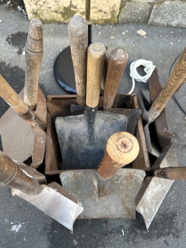 Vecchia pala vintage a mano rifiuti carbone - Foto 5 di 5