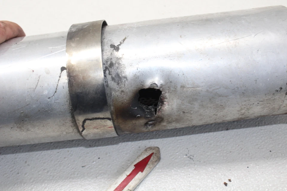 93-98 SUZUKI GSXR1100W GSX-R1100W YOSHIMURA SILENCIADOR DE TUBO DE ESCAPE DIREITO SLIP ON - Imagem 4 de 4