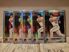 2022 Topps Chrome Jakson Reetz LOT 5x Silver Prizm Hyper Refractor Brewers RC SP