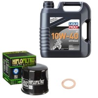 Hiflo ÖLfilter Set LM 10W-40 Off. 4L FüR Triumph Tiger Explorer 1200 XC V13VG 14