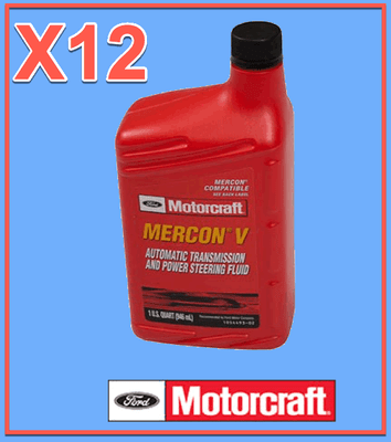 Genuine Ford XT-5-QMC MERCON-V Automatic Transmission and Power Steering Flui...
