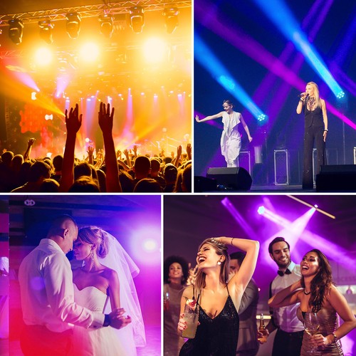 105W Mini Moving Head Lights 7LED RGBW DMX Stage Lights Lighting Disco DJ Party - Picture 12 of 12