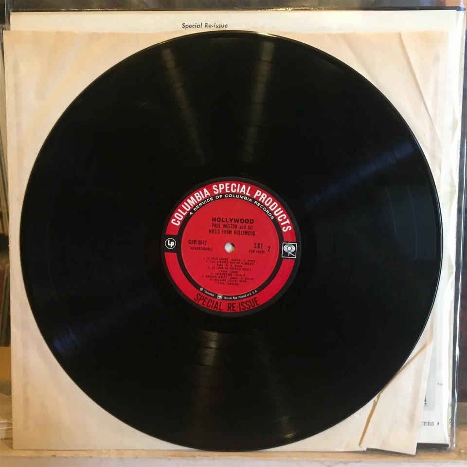 [JAZZ]~EXC LP~PAUL WESTON~And His ORCHESTRA~Hollywood~[1962~COLUMBIA CSP~REISSUE - Image 3 of 4