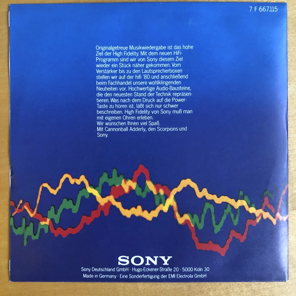 SCORPIONS : Always Somewhere / CANNONB. ADDERLY : Mercy Mercy - SONY PROMO 1979 - Bild 2 von 2