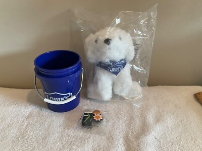 2025 Lowe s Rewards Limited Edition Mini Bucket, Puppy Plushie Dog, 2 Shoe Charm