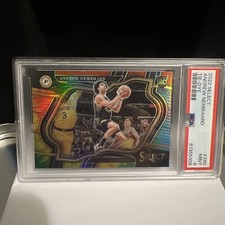 2022-23 Panini Select - Andrew Nembhard Court Side RC Tie-Dye Prizm /25 PSA 9