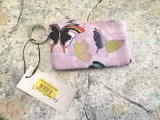 Nuova custodia ID Vera Bradley farfalle lavanda reattiva con zip 