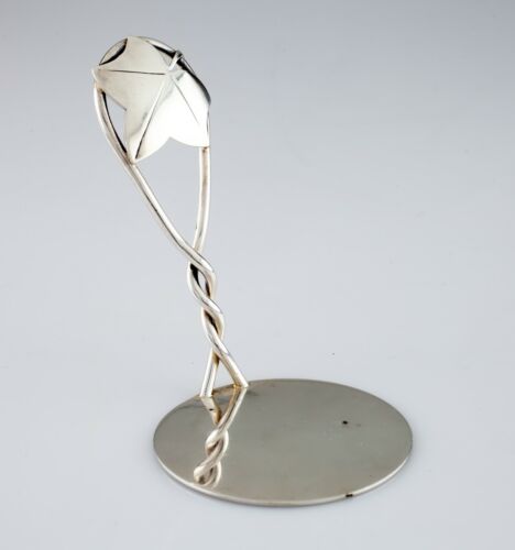Leonore Doskow Sterling Silver Autumn Leaves Craftsman Spoon - Afbeelding 1 van 5
