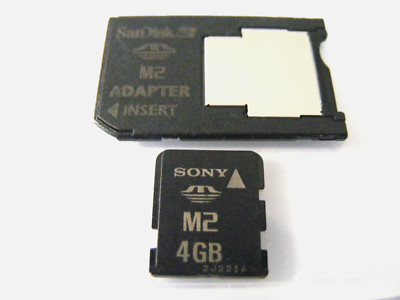 4GB Memory Stick Micro M2 SONY ( 4 GB MS Micro M2 ) + Adapter SanDisk gebraucht