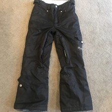 Marker Solid Black Snowboard Pants Junior Size 10
