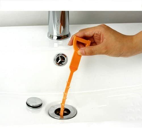 4 Pack 25 Inch Drain Snake Hair Drain Clog Remover Cleaning Tool - Picture 3 of 5