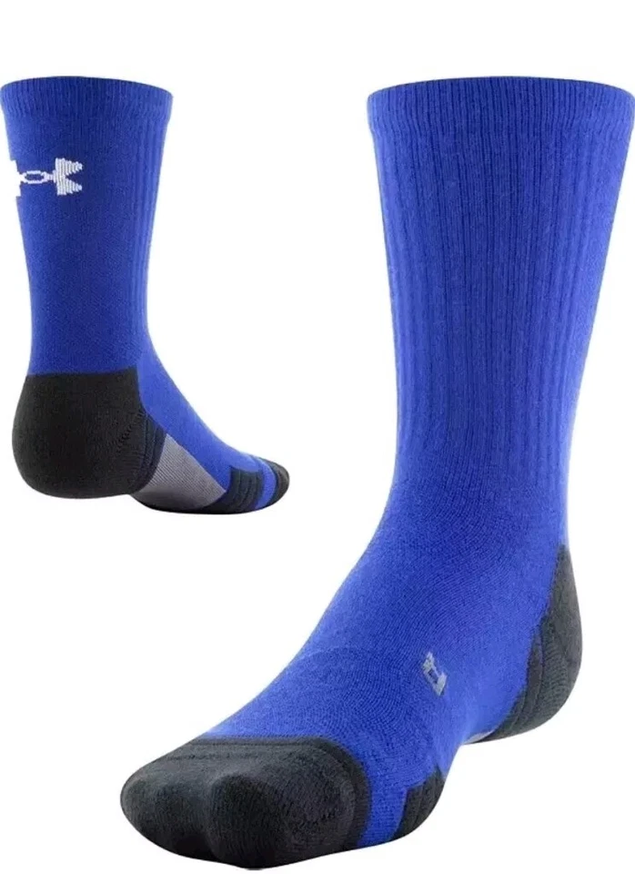 2 Pares Under Armour UA Fútbol Acolchado Tripulación Talla HOMBRE 8.5 - 13 Foto 2 de 4