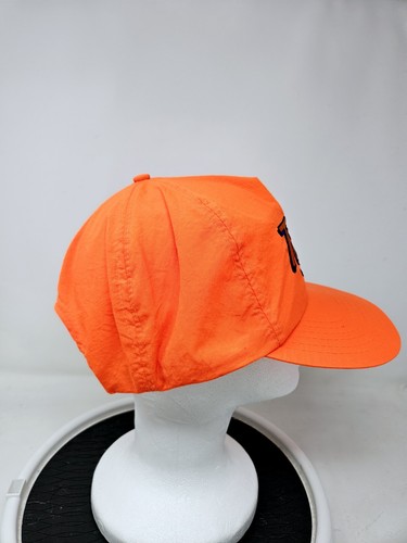 Detroit Tigers Ballpark blaze orange SnapBack Adjustable hat Embroidered cap vtg - Picture 2 of 6