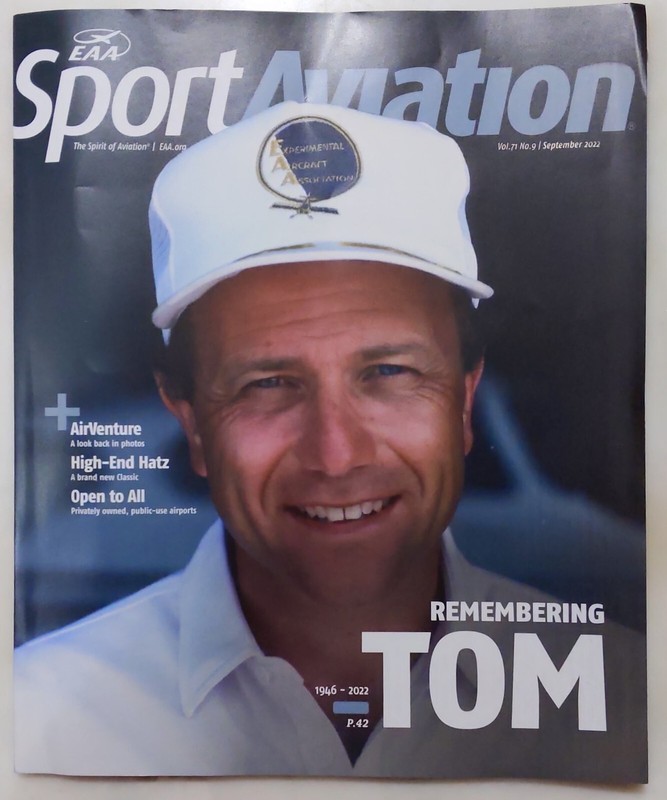 Back Issue, EAA Sport Aviation Magazine (Sep 2022) – in perfect condition