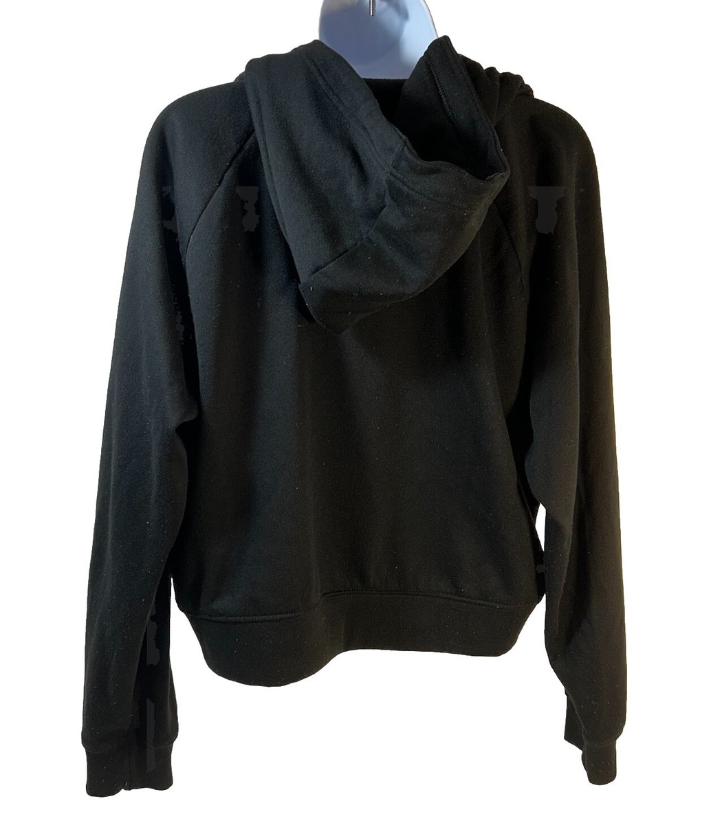 black cropped hoodie nike