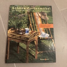 Schöne Gartenmöbel sebst gebaut - Sessel Barbecue-Tisch Kräutertisch Sonnenuhr