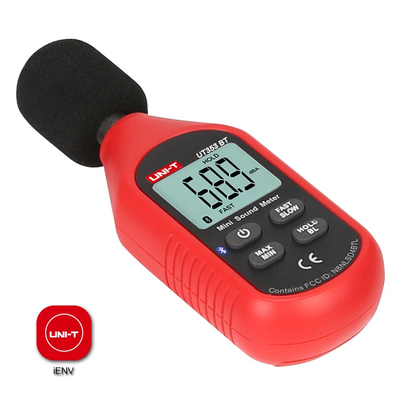 UNI-T Bluetooth Digital Sound Level Meter Decibel Noise Monitor 30-130dB UT353BT - Image 4 of 4