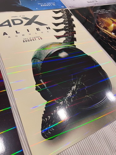 2024 Alien Romulus Original IMAX 4DX Dolby Movie Poster 13x19 SET OF 8 IN HAND - Picture 10 of 13