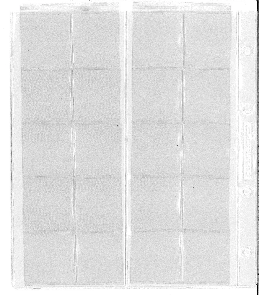 Pack of 10 Coingallery Insignia 20 Pocket Decimal Collectors Coin Album Pages