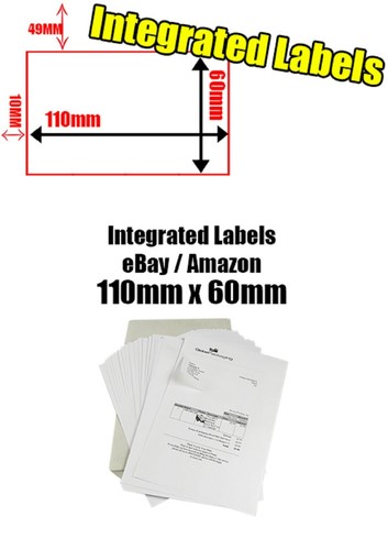 4000 x EBAY/AMAZON A4 INTEGRIERTE ETIKETTEN 110x60 mm (S14/G14) ADRESSE ABZIEHEN - Bild 5 von 5